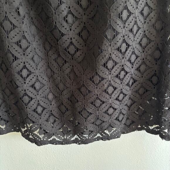 NWT Charming Charlie Sz XS Black Lace Dress Wednesday Addams Costume - Picture 7 of 12